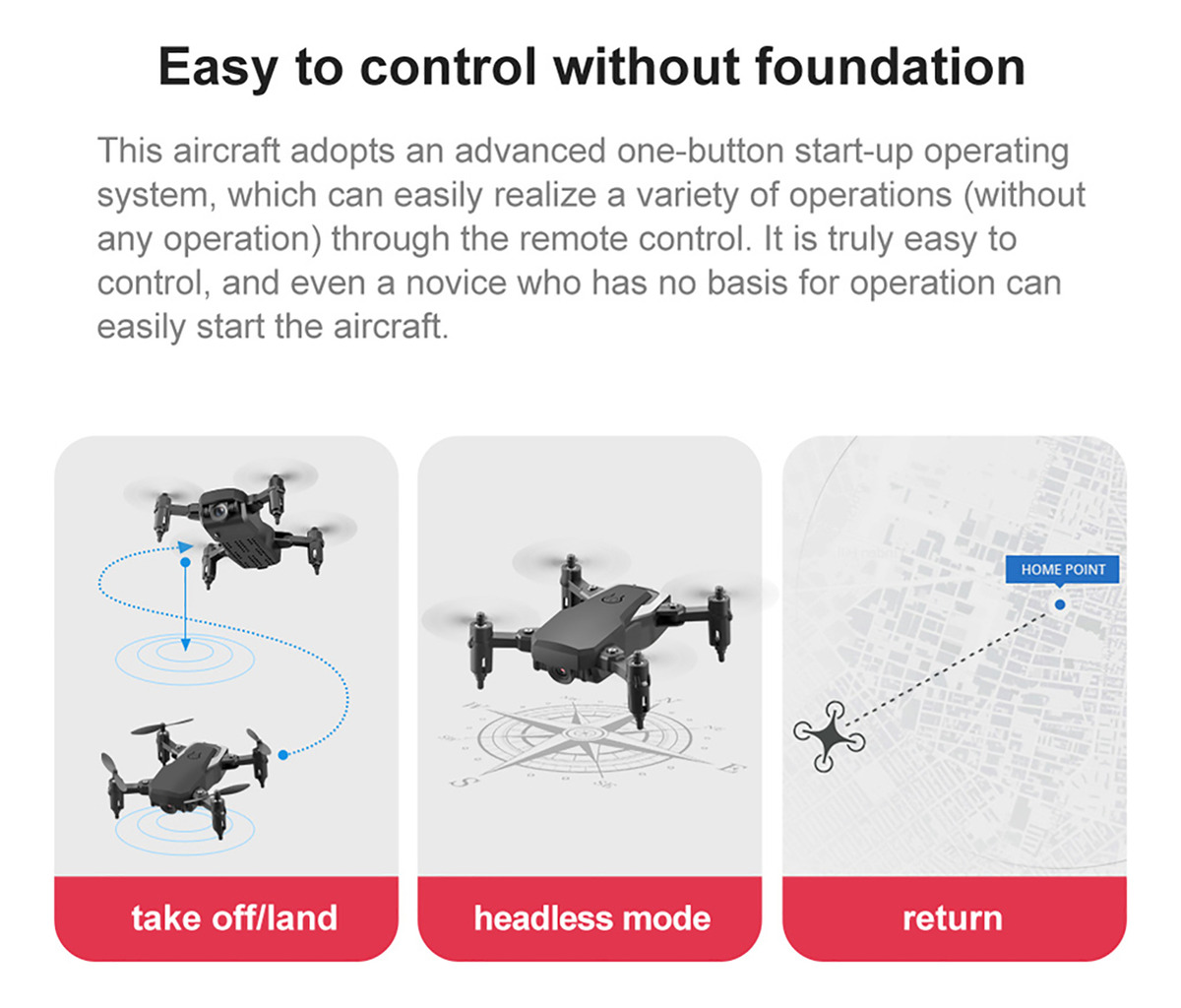 4k Altitude Hold Rc Drone Controle Remoto Quadcopter Dobráve - Imagem 9