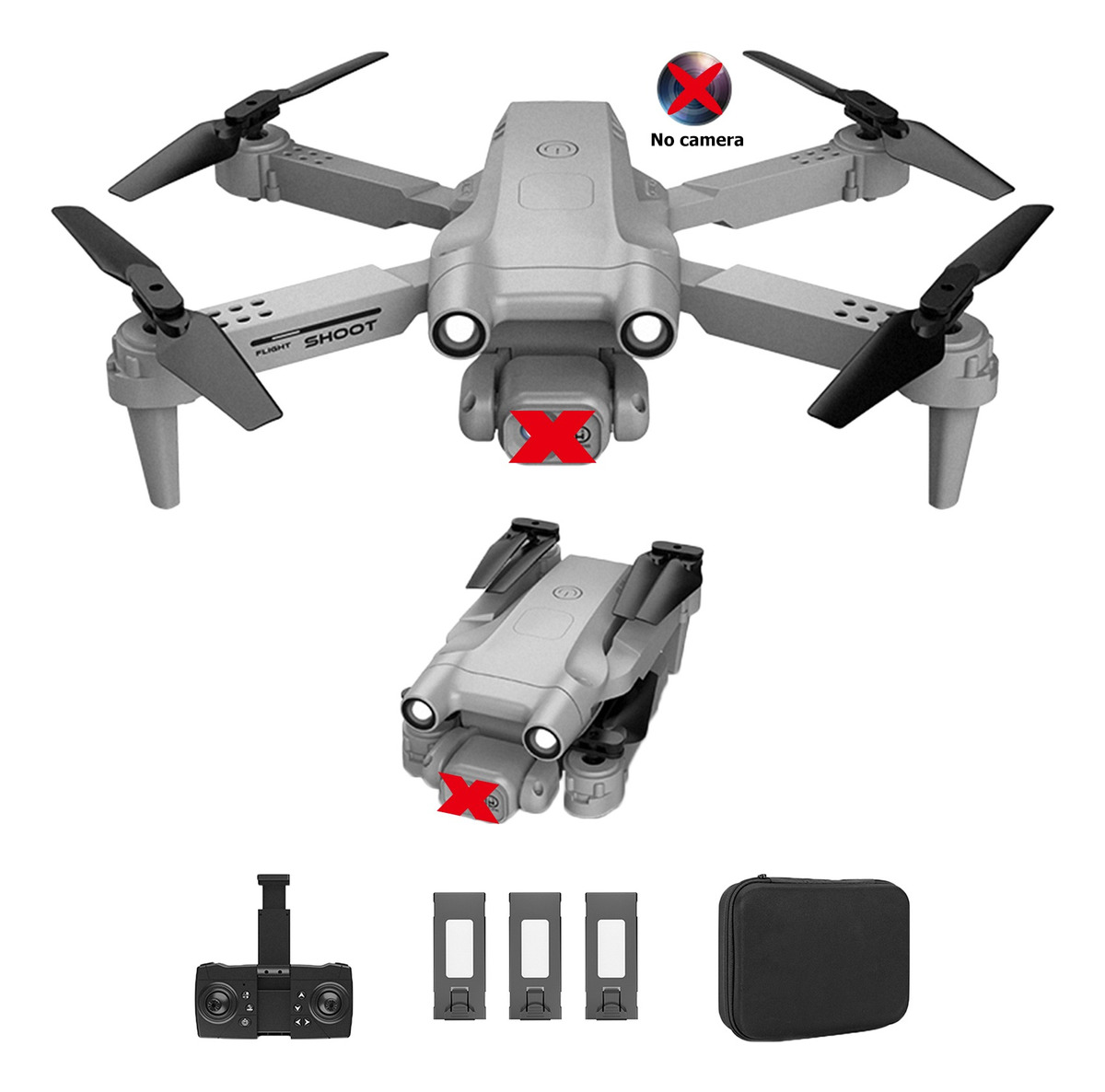 Drone Rc Quadcopter 3d Flip De 4 Canais Dobrável De 2,4 G (c - Imagem 10
