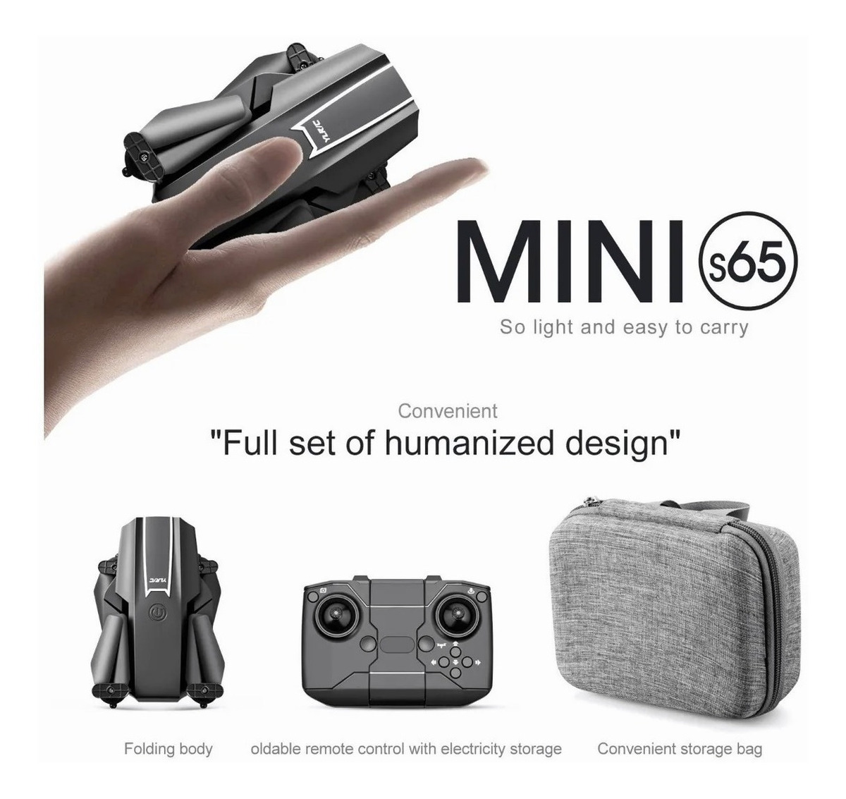 Mini Drone S65 Professional 4k Câmera 2 Baterias - Imagem 4
