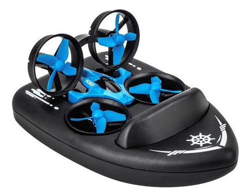 Quadricóptero Rc Drone + Barco 3 Em 1 Brinquedos Infantis.