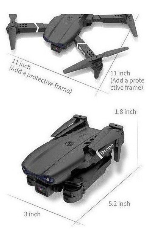 Câmera 4k Mini Drone E99 Pro Professional Com 2 Baterias - Imagem 10
