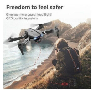 Câmera 4k Mini Drone E99 Pro Professional Com 2 Baterias