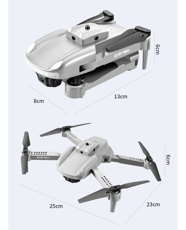 Drone Câmera 4k K105 Max Dual Bateria De Longa Duração - Imagem 8