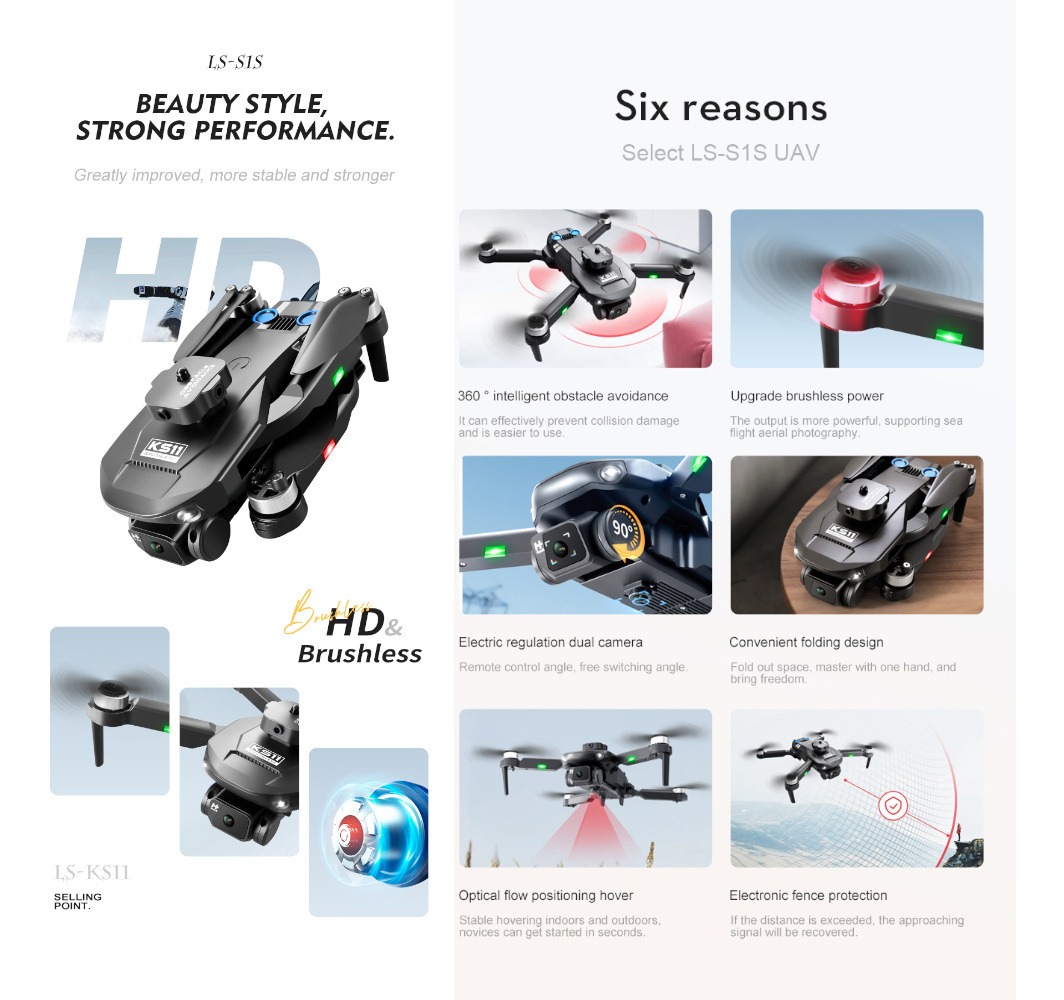 Mini Drone Profissional Com Câmera, Motor Brushless - Imagem 4