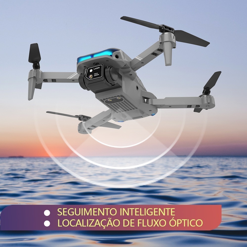 Mini Drone Profissional Com Câmeras Duplas 4k Hd Fvp Wifi - Imagem 2