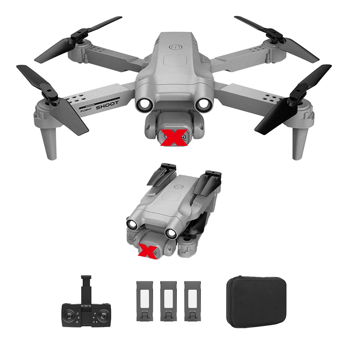 Drone Rc Quadcopter 3d Flip De 4 Canais Dobrável De 2,4 G (c - Imagem 5