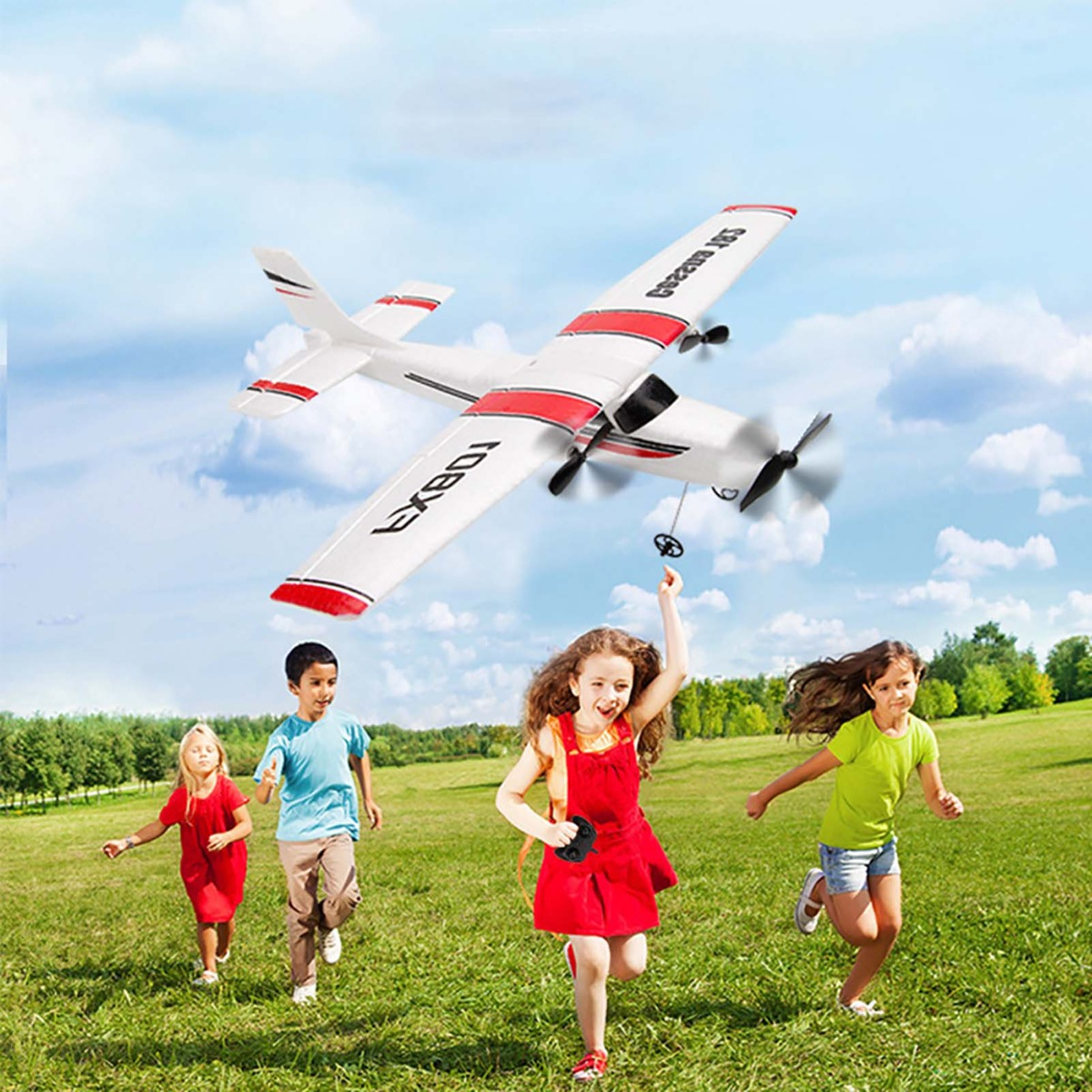 Avião 182 Aeronave De Avião Rc De 2,4 Ghz E 2 Canais - Imagem 9