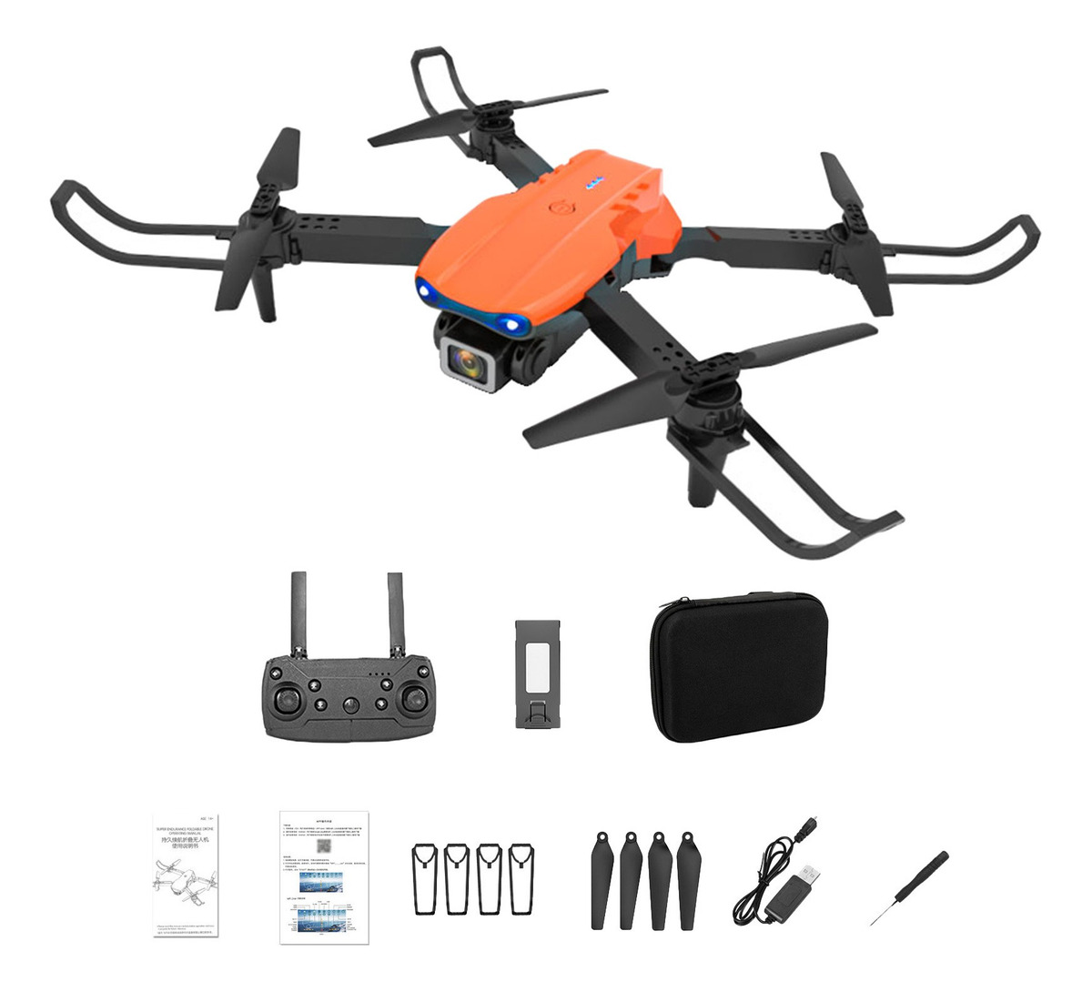 Câmera Wlr/c 4k Dual Hd Fpv 2,4 Ghz 4ch Rc Quadcopter Com - Imagem 3