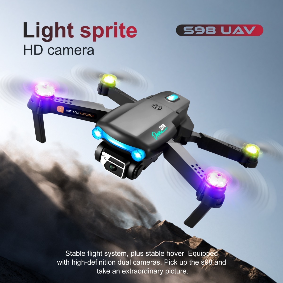 Drone Com Câmera De Quatro Eixos Dobrável S89 4k - Imagem 4