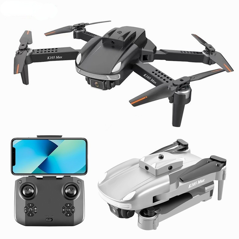 Drone Câmera 4k K105 Max Dual Bateria De Longa Duração