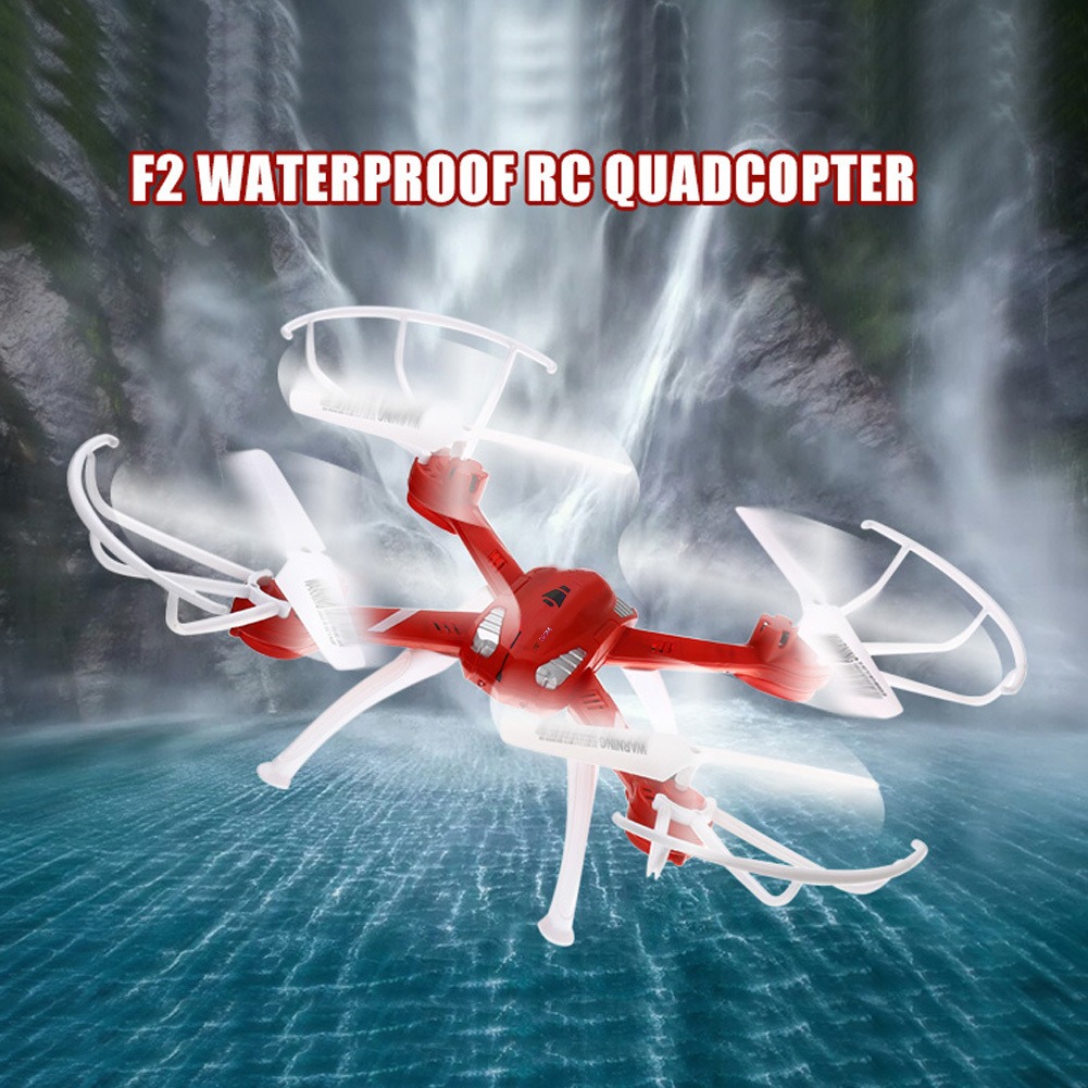 F2 2.4g 4ch 6 Axis Gyro Rtf Waterproof Drone Com Headless M - Imagem 2