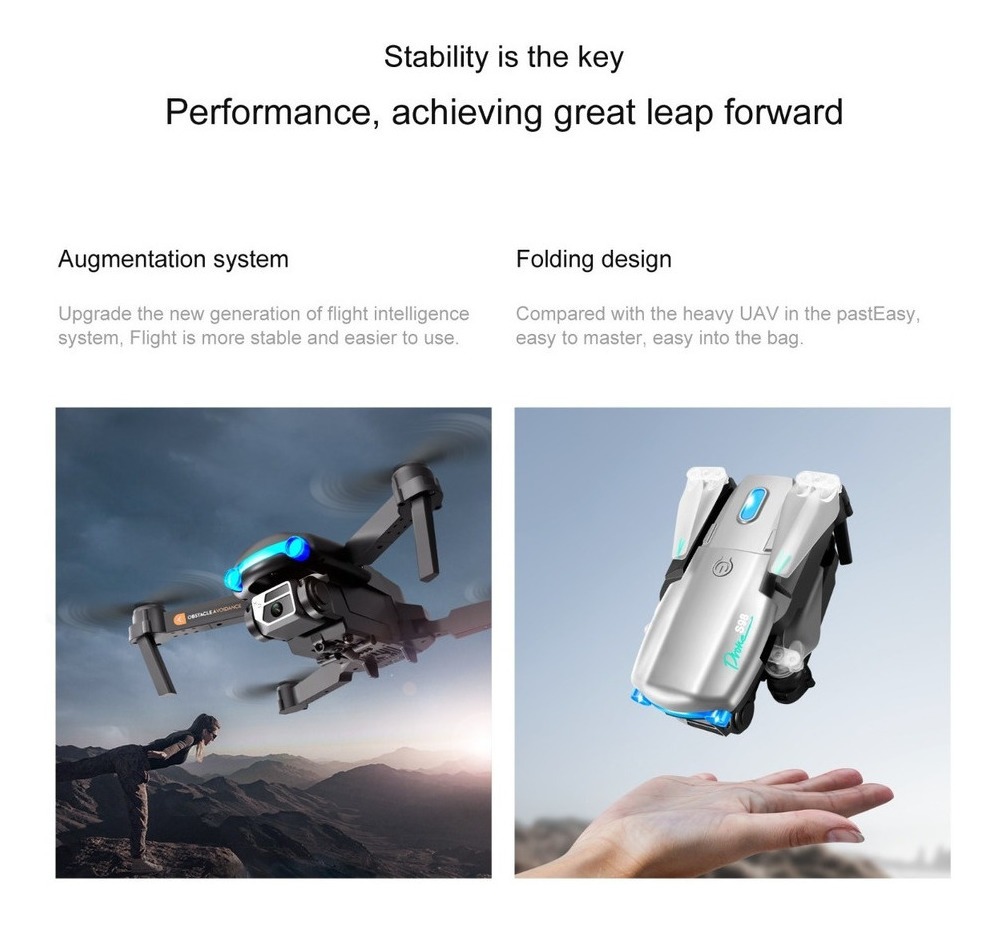 Mine Drones Profissionais Controle Remoto Com Camera Dupla - Imagem 9