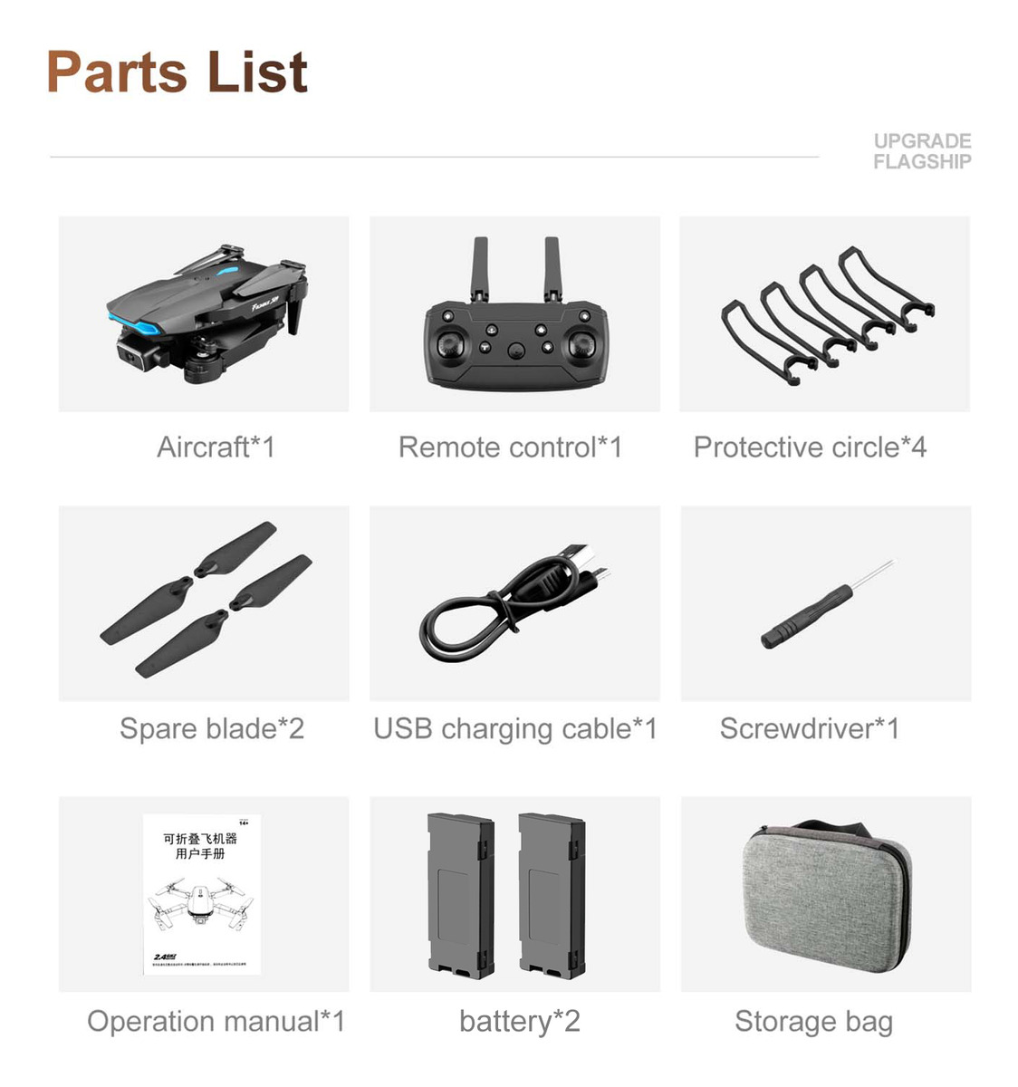 Drone S89 Rc Para Iniciantes Rc Aircraft Mini Dobrável - Imagem 9