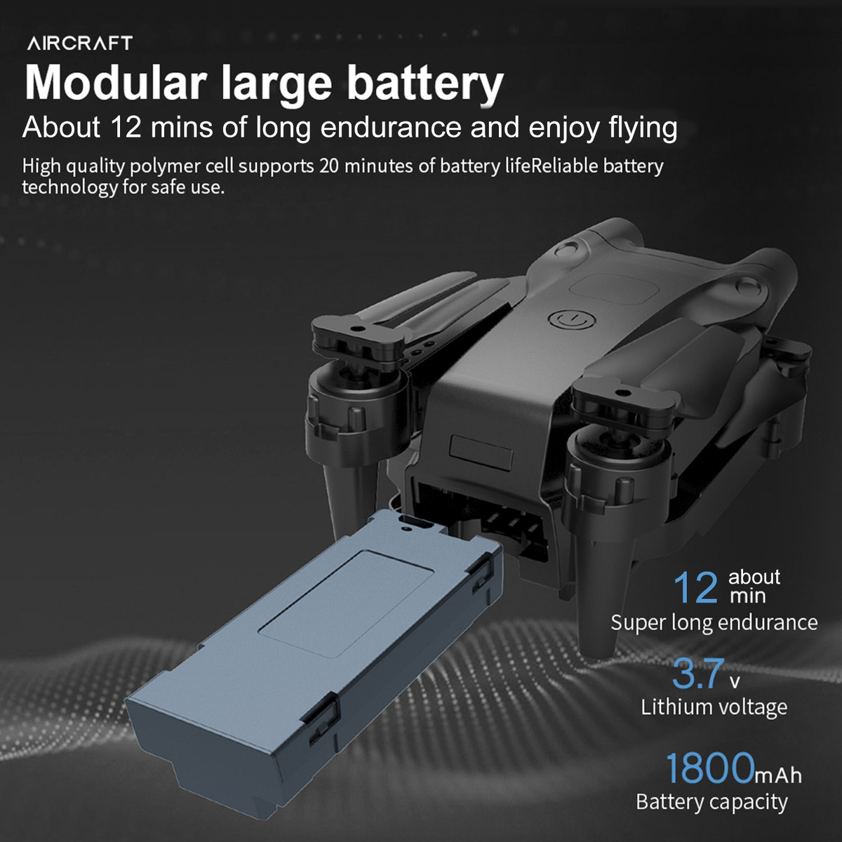 Quadricóptero Dobrável Fpv 3d Flip 4ch Rc Drone De 2,4 G (pr - Imagem 10