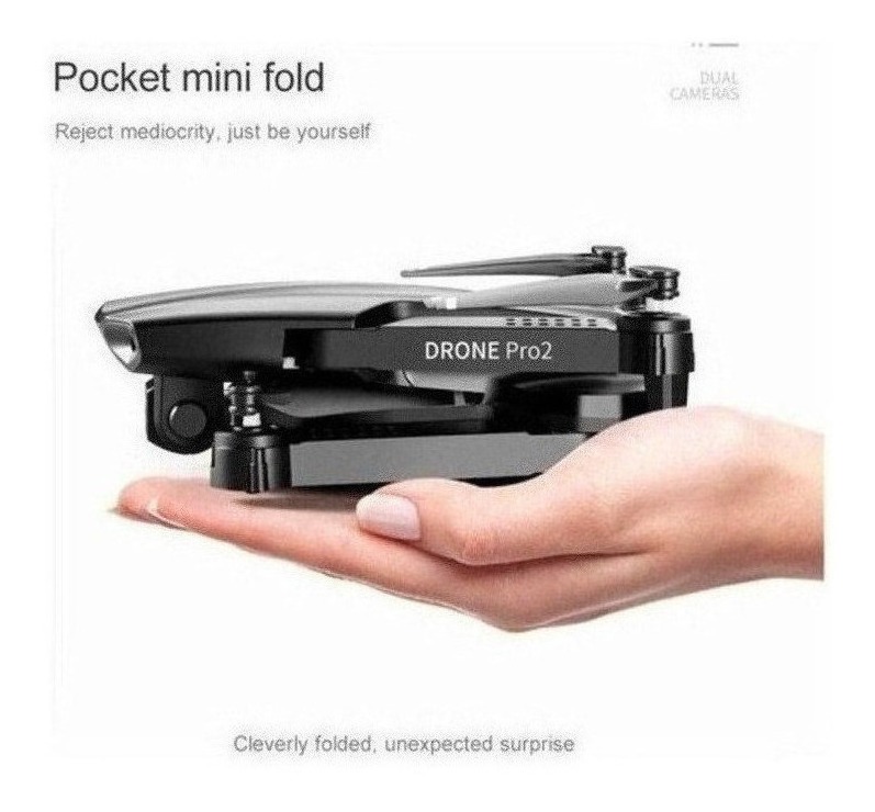 Câmera Dupla Mini Drone E99 Pro Professional 4k Com 3 Bateri - Imagem 3