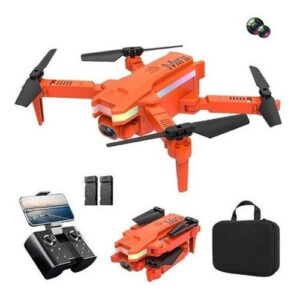 Drone Profissional Câmera Dupla 4k Com Luzes Led 2 Baterias