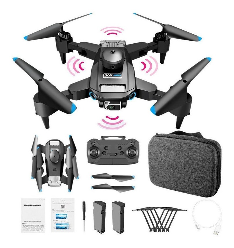 Mini Drone Rc Barato Com Radar Laser Câmera Hd Quadricóptero
