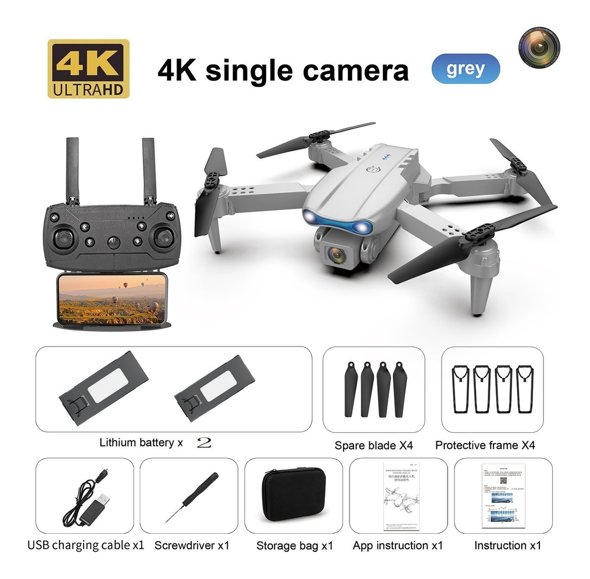 Mini Drone Barato Para Crianças Com Câmera 2 Baterias - Imagem 14