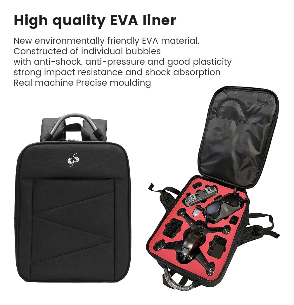 Mochila Impermeável Para Drone Dji Fpv Combo Quadcopter V2 - Imagem 2