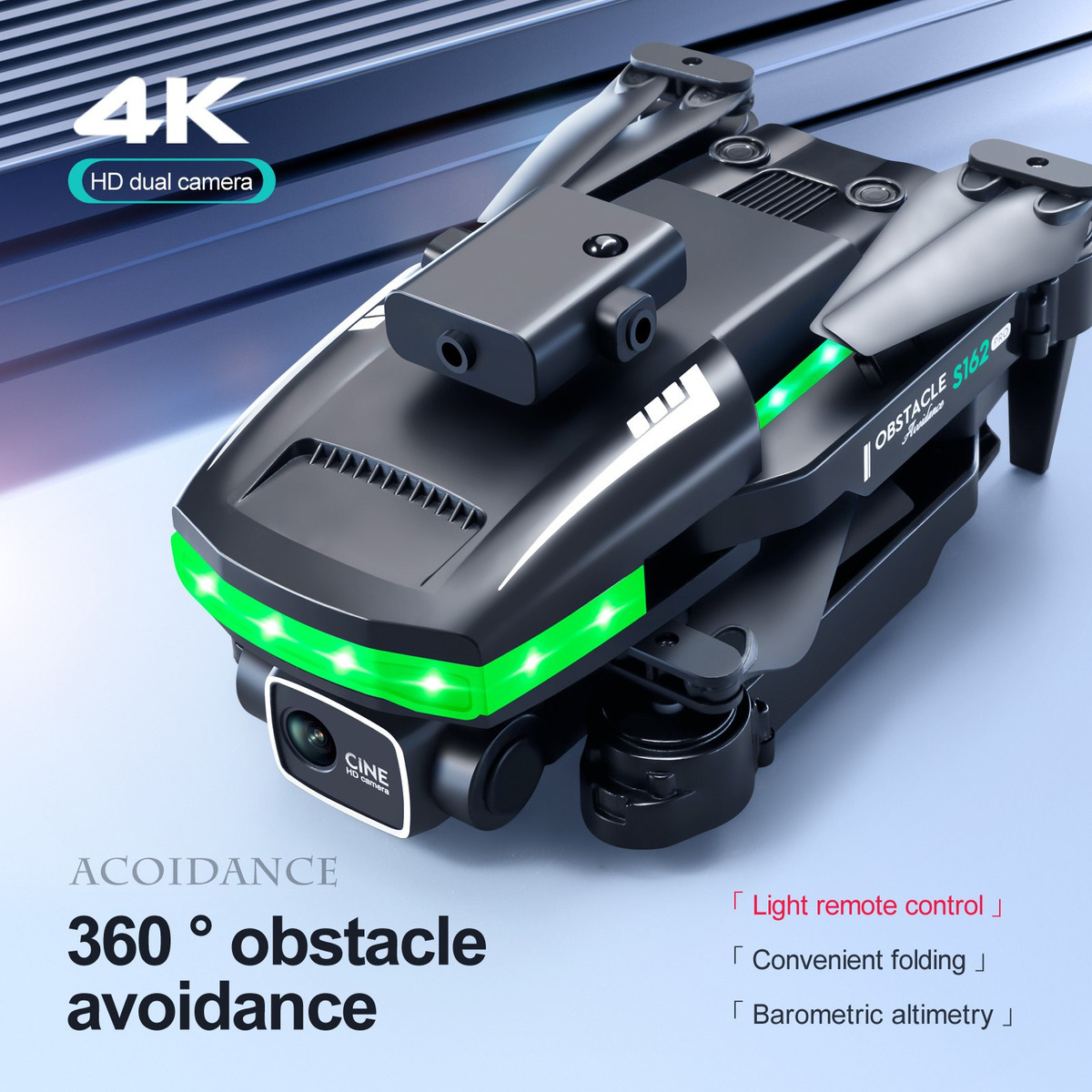 Mini Drones Profissionais Baratos Com Câmera Dupla 4k Led - Imagem 3