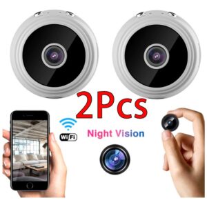 2pcs Mini Câmera Espiã Carro Wifi Sem Fio Hd Espionagem