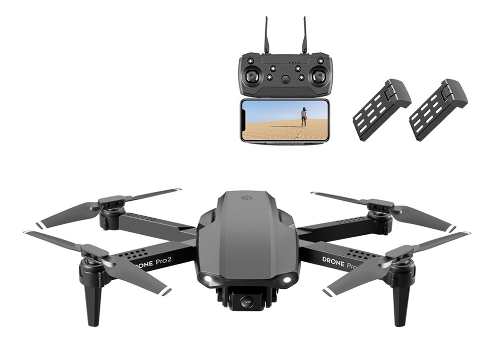 Quadcopter Fpv Rc Rc De Câmera Dupla Lsrc E99 Pro2 4k Com 2