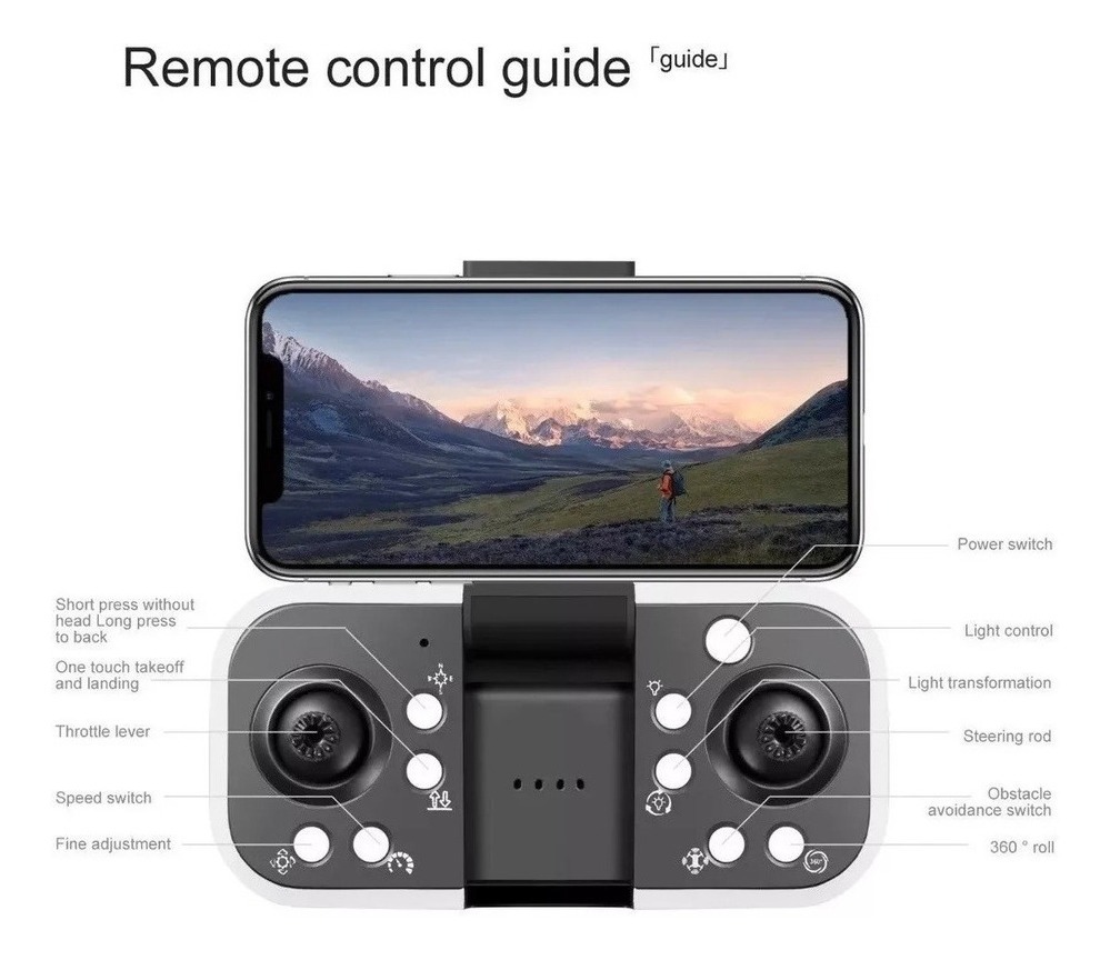 Mini Drone S98 Novo Rc 4k Hd Barato Com Câmera Dupla Com Led - Imagem 15