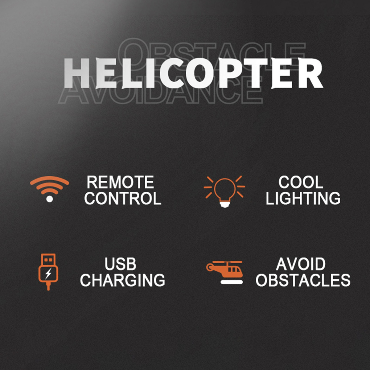 Controle Remoto De Prevenção De Obstáculos De Helicóptero Rc - Imagem 6