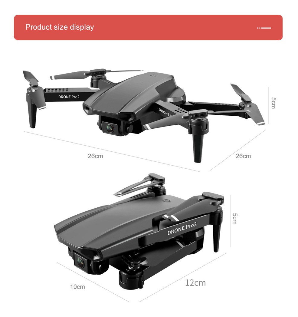 Quadcopter Fpv Rc Rc De Câmera Dupla Lsrc E99 Pro2 4k Com 2 - Imagem 8