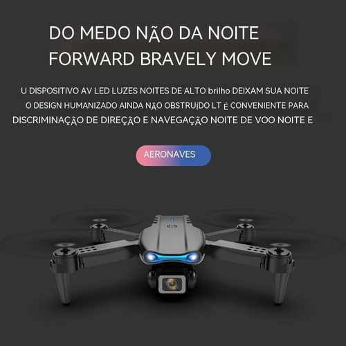Drone E99 Pro Com 2 Câmera Aérea Hd Profissional E 2 Bateria - Imagem 3