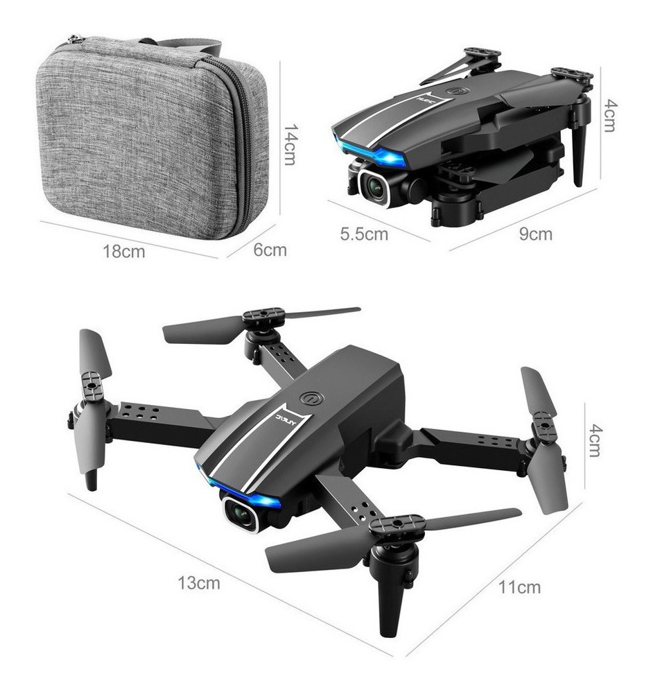Drone Profissional Com Câmera Wifi Dupla Full Hd Foto Filma - Imagem 3