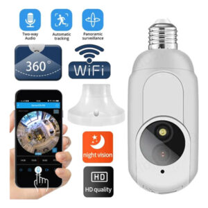 Câmera E27 Plug Wifi 360° 1080p Mini Surveillance Home