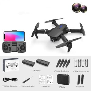 E88 4k Drones 1080p Hd Câmera Rc Quadcopter Com 2 Baterias