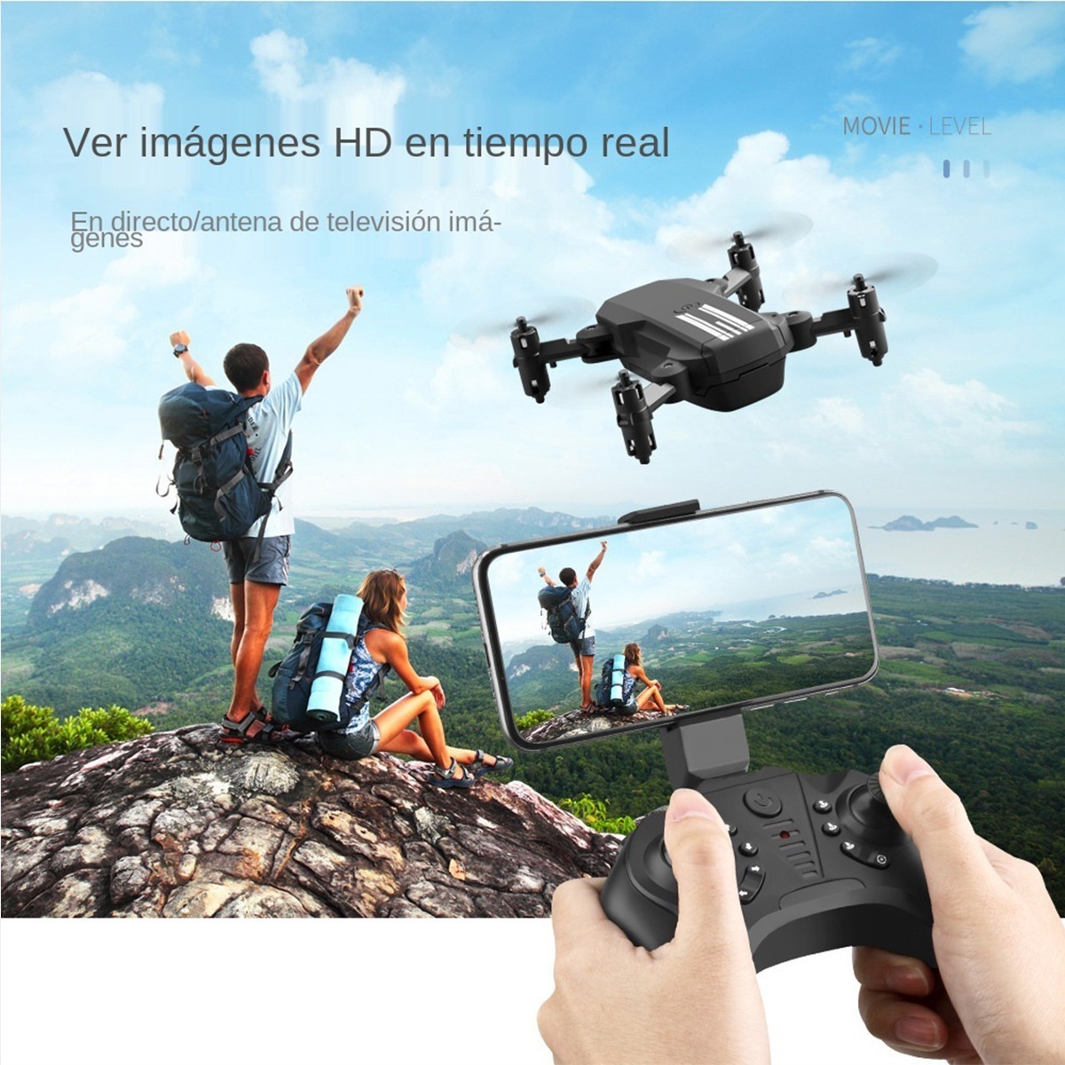 Mini Drone Fast F4 Wifi Fpv Com 4k Hd Câmera Brinquedo Droni - Imagem 5