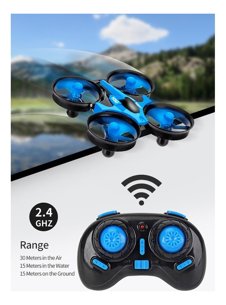 Quadricóptero Rc Drone + Barco 3 Em 1 Brinquedos Infantis. - Imagem 4
