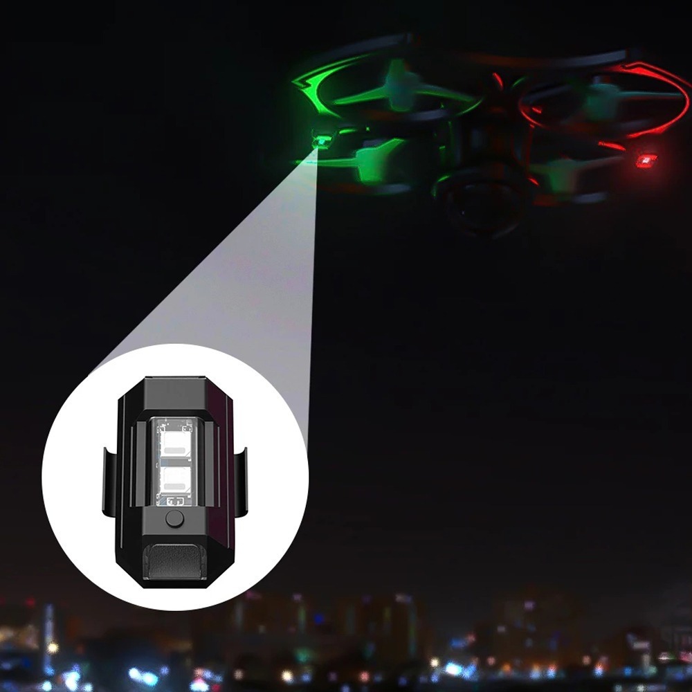 10 Levou Luz De Advertência Anticolisão Mini Luz De Sinal De - Imagem 6