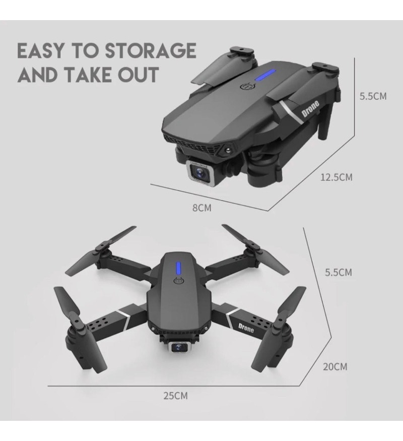 Drone E88 Câmera Uhd Profissional 2.4ghz Barata 2 Baterias - Imagem 10