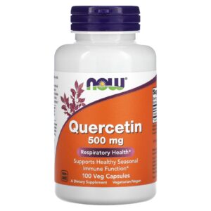 NOW Foods, Quercetina, 500 mg, 100 Cápsulas Vegetais