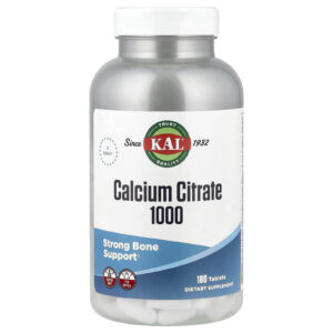 KAL, Citrato de Cálcio 1000, 333 mg, 180 Comprimidos