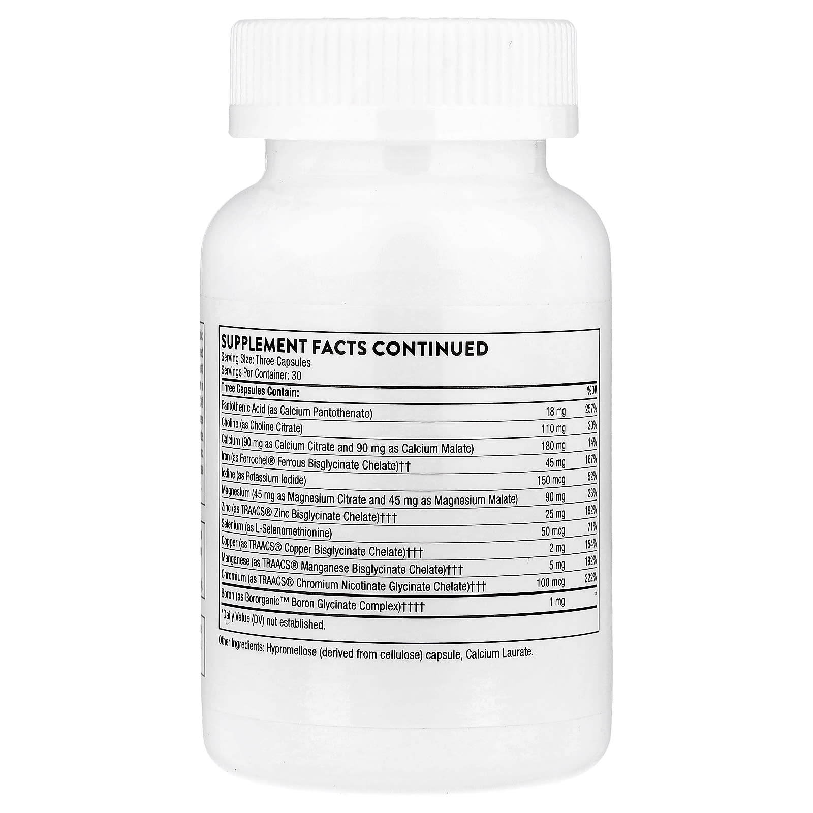 Thorne, Basic Prenatal, 90 Cápsulas - Imagem 3