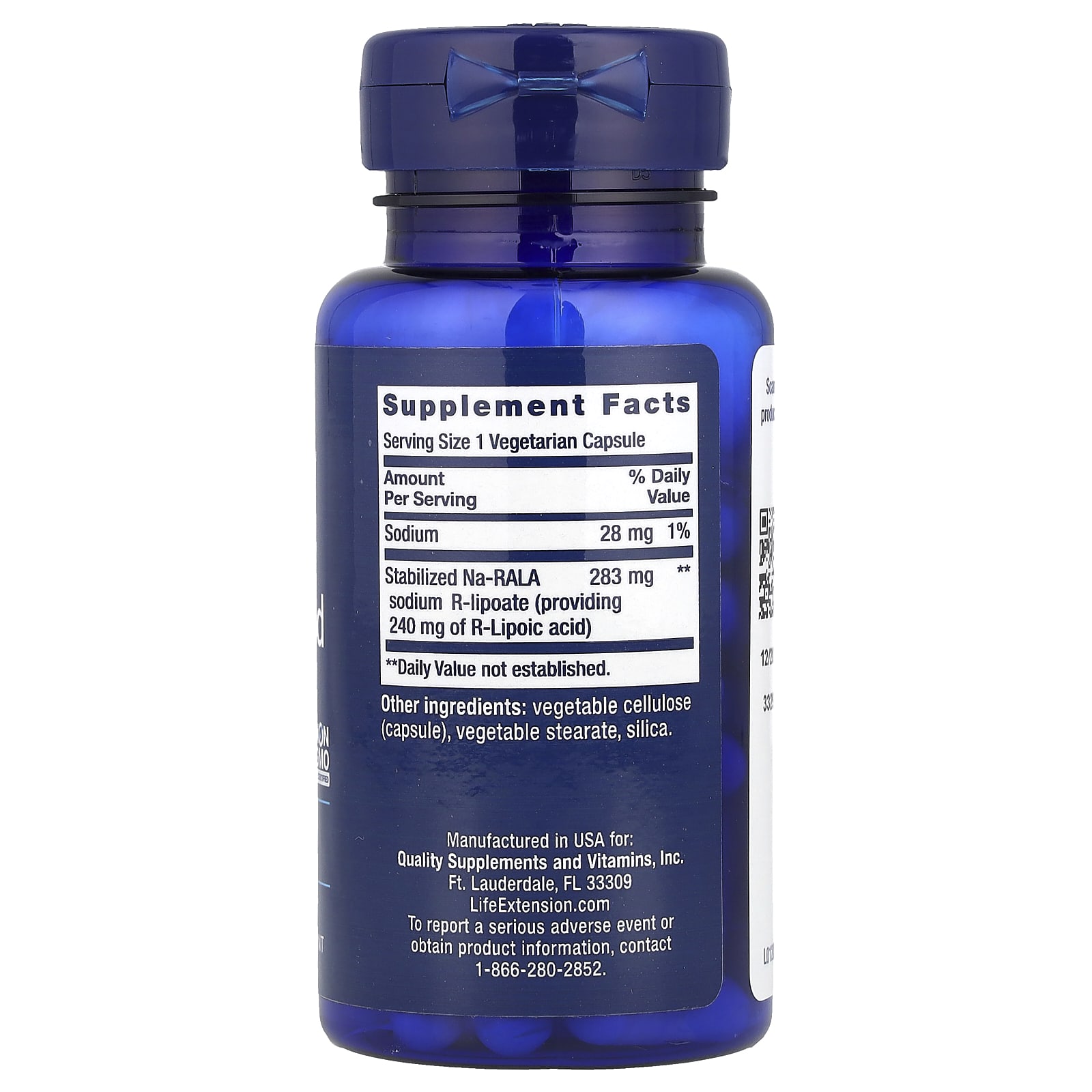 Life Extension, Super Ácido Tióctico, 240 mg, 60 Cápsulas Vegetarianas - Imagem 2