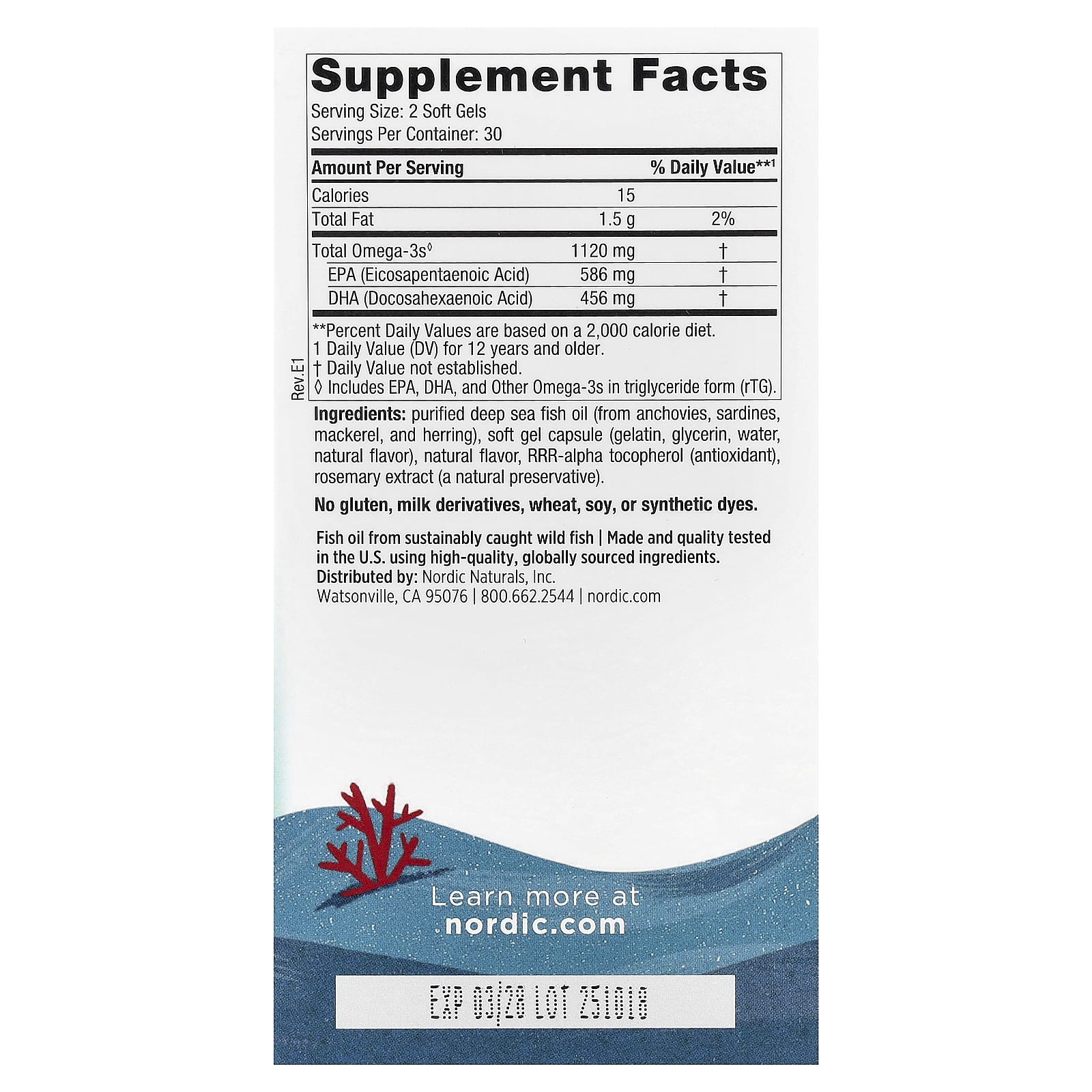 Nordic Naturals, Adolescentes, Óleo de Peixe Ultimate Omega®, Para Maiores de 12 Anos, Morango, 60 Mini Softgel - Imagem 2