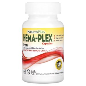 NaturesPlus, Hema-Plex, 60 Cápsulas de Ação Rápida
