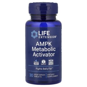 Life Extension, Ativador Metabólico de AMPK, 30 Comprimidos Vegetarianos