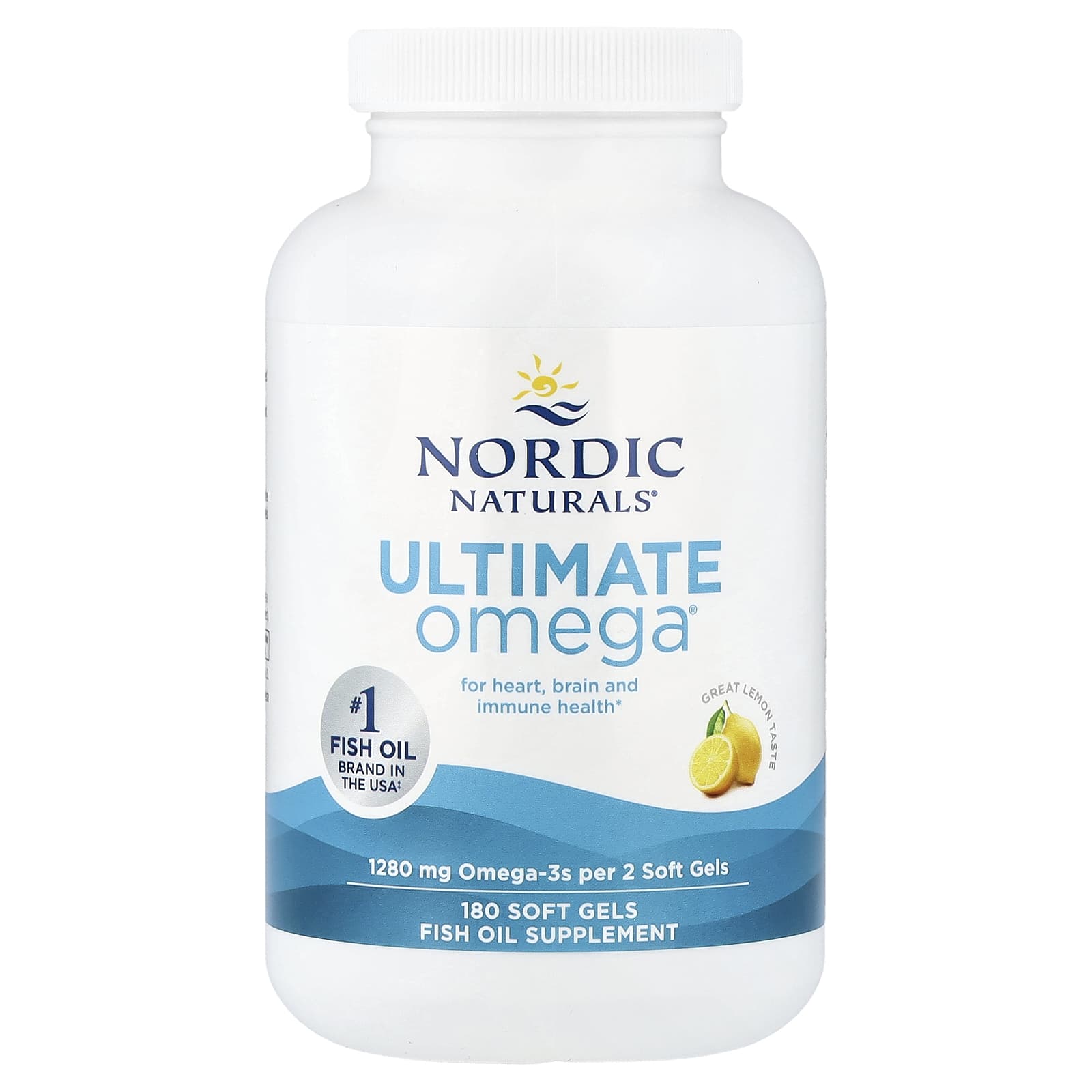 Nordic Naturals, Ultimate Omega®, Limão, 180 Cápsulas Softgel (640 mg por Cápsula Softgel) - Imagem 3