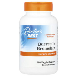 Doctor's Best, Bromelina de Quercetina, 180 Cápsulas Vegetais