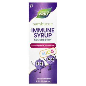 Nature's Way, Sambucus para Crianças, Sabugueiro Padronizado, Xarope Imunológico, 240 ml (8 fl oz)