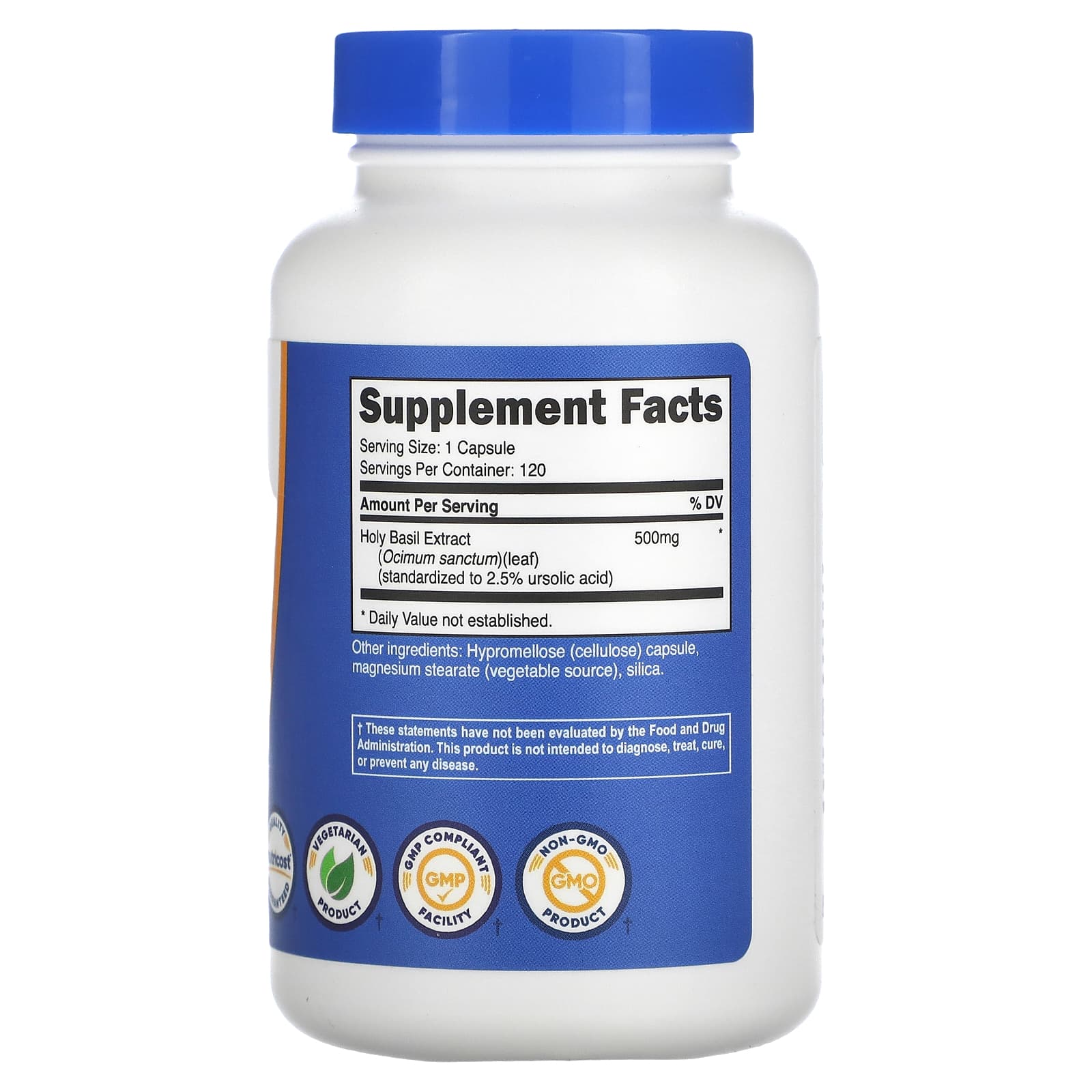 Nutricost, Manjericão Sagrado, 500 mg, 120 Cápsulas - Imagem 2
