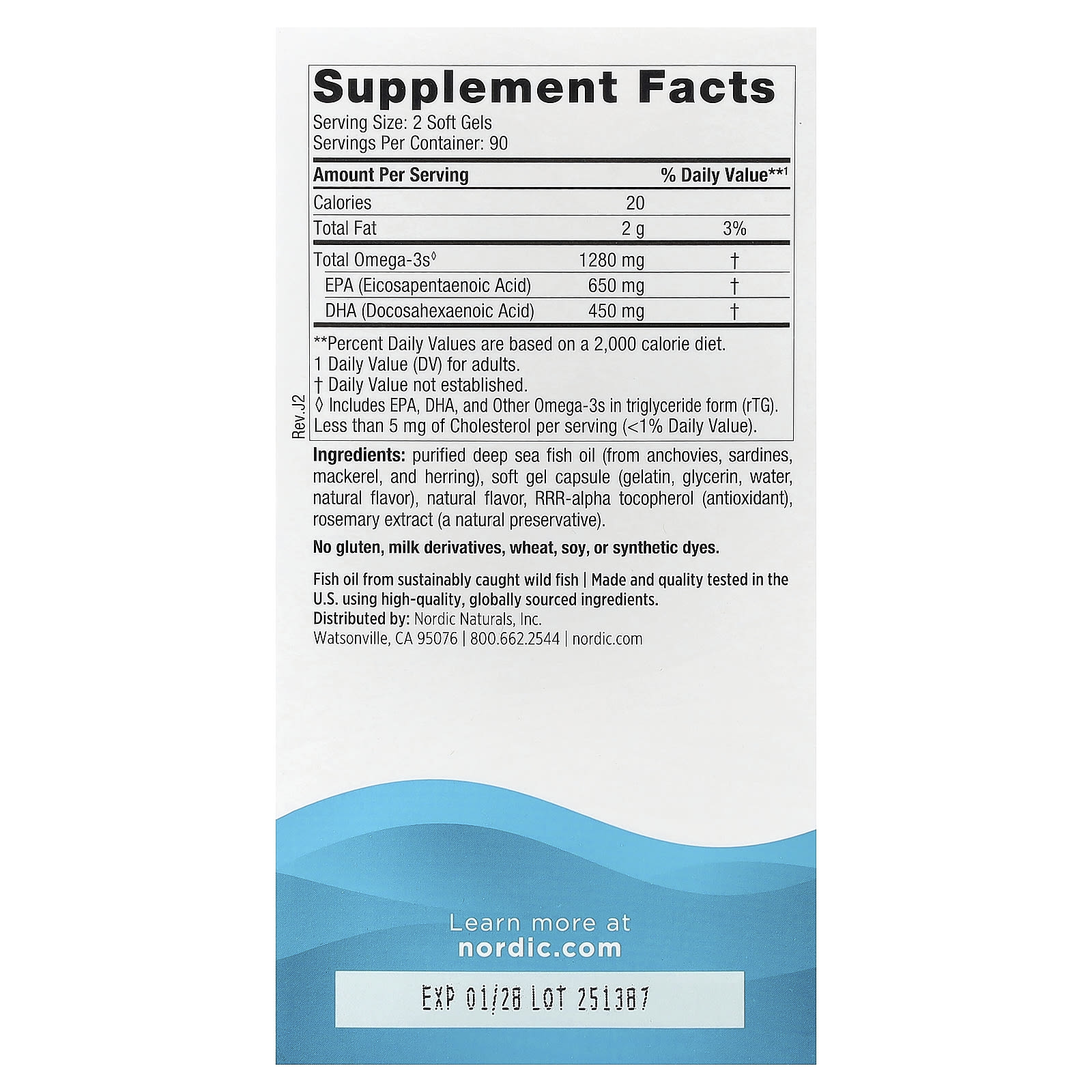 Nordic Naturals, Ultimate Omega®, Limão, 180 Cápsulas Softgel (640 mg por Cápsula Softgel) - Imagem 2