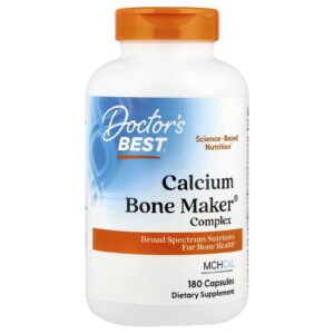Doctor's Best, Complexo Calcium Bone Maker®, 180 Cápsulas